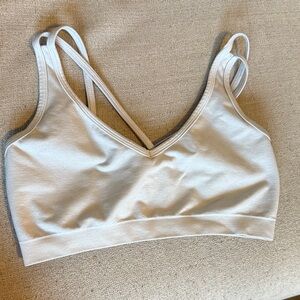 Alphalete White Sports Bra